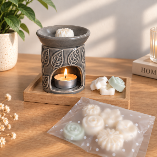Producto - Combo Bienestar - Hornito + Vela de noche + wax melts - 8