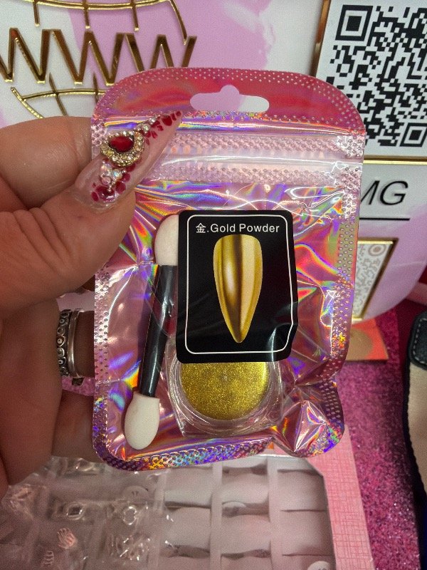 Producto - Polvo espejo dorado super oferta