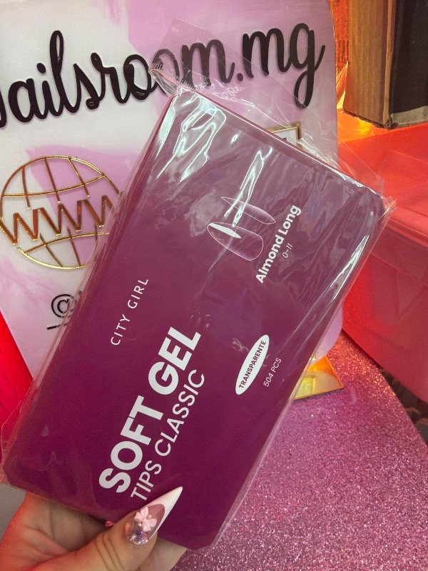 Producto - Tips para soft gel city girl almendra largo 0-11