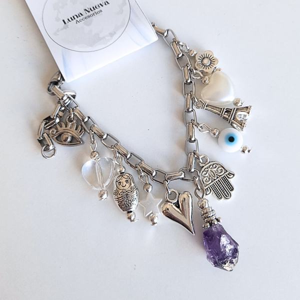 Producto - Pulsera Multidijes con Amatista