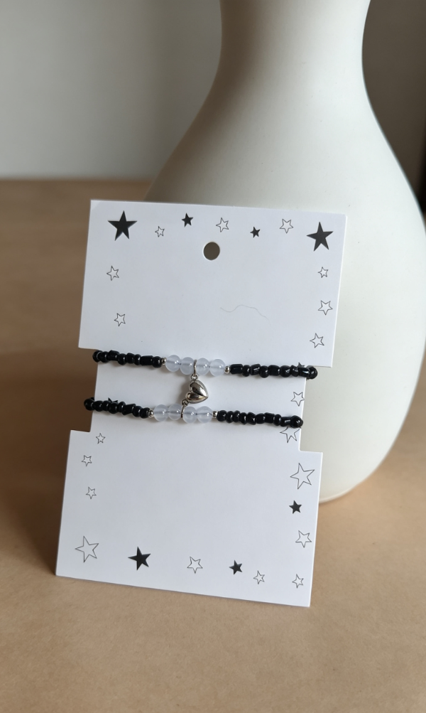 Producto - Pulseras compartidas con imán corazón brillan en oscuridad