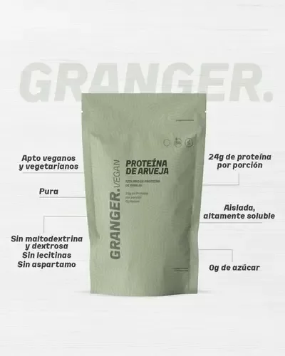 Producto - PROTEÍNA DE ARVEJA PURA 453 GRS GRANGER - 3