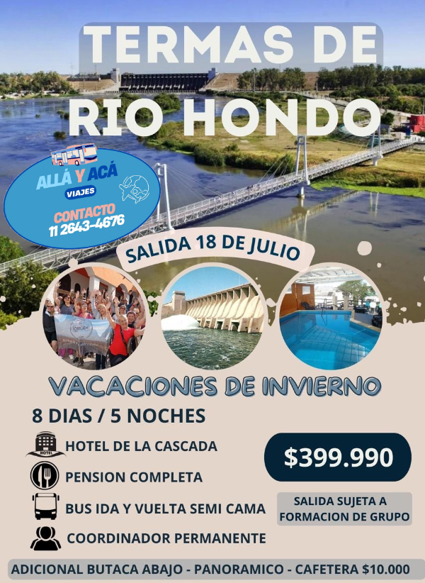 Producto - Termas de Rio Hondo Julio