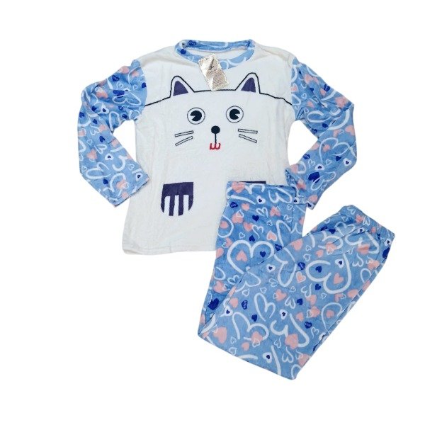 Producto - Pijama Gato Celeste