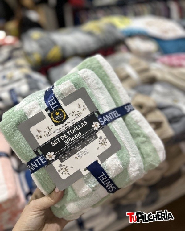 Producto - SET TOALLÓN X3 SECADO RÁPIDO