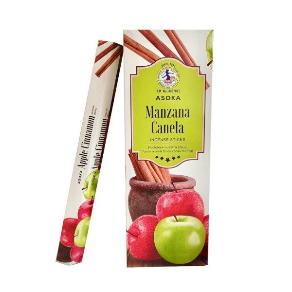 Producto - Sahumerios hexagonales Asoka manzana con canela x 6 unid.