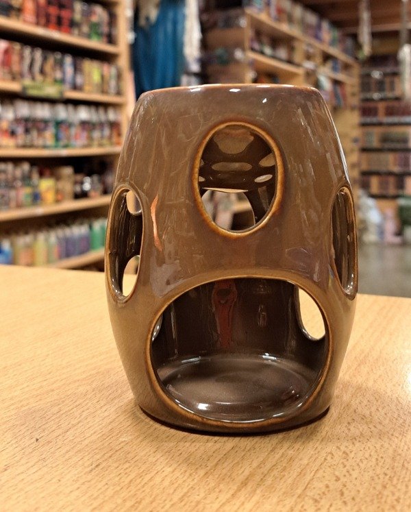Producto - Hornito ceramica  calado oval 11 x 8 cm