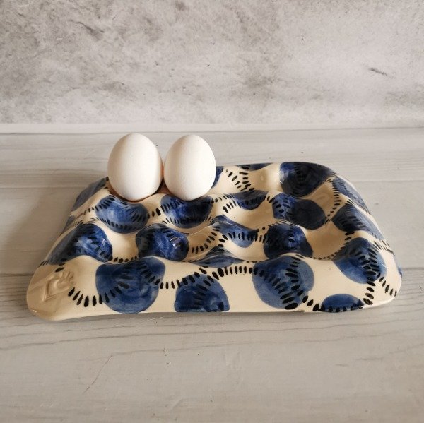 Producto - Huevera Círculos Azules