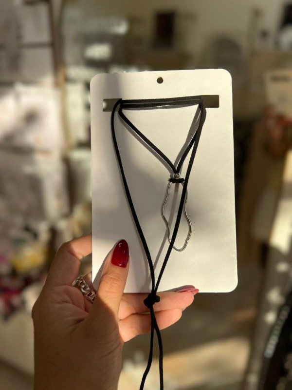 Producto - CHOCKER DE GAMUZA DE CIRCULO IRREGULAR