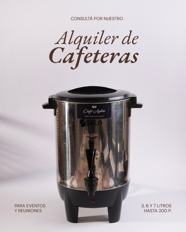 Producto - ALQUILER DE CAFETERAS PARA EVENTOS