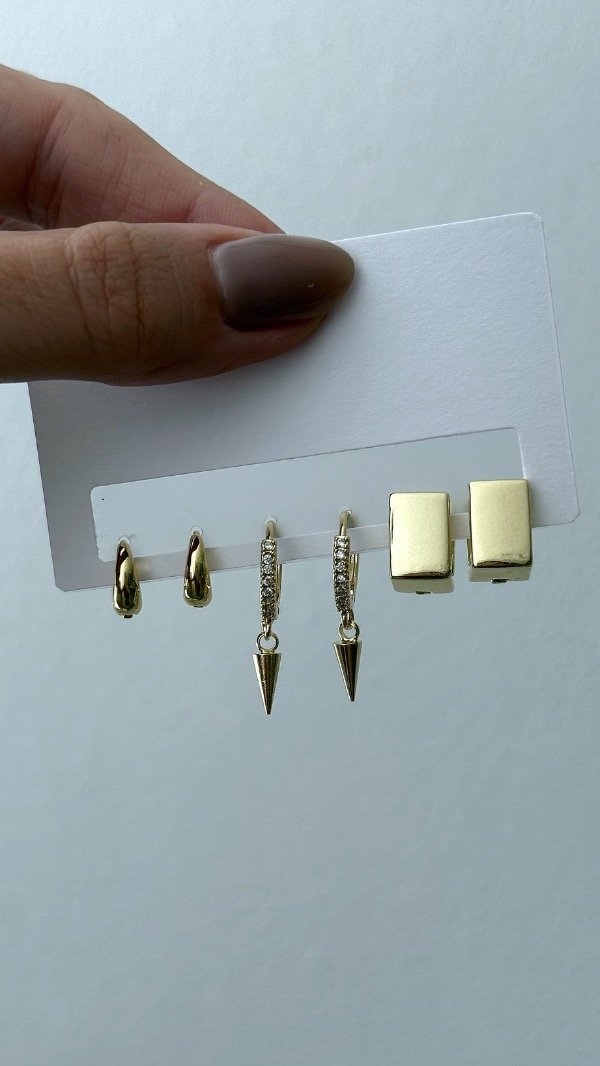 Producto - Set 3 pares o par individual lanz ORO LAMINADO