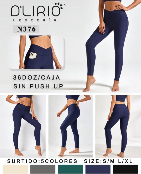 Producto - Calza Larga sin Push Up Sofía con Bolsillo 38/40/42