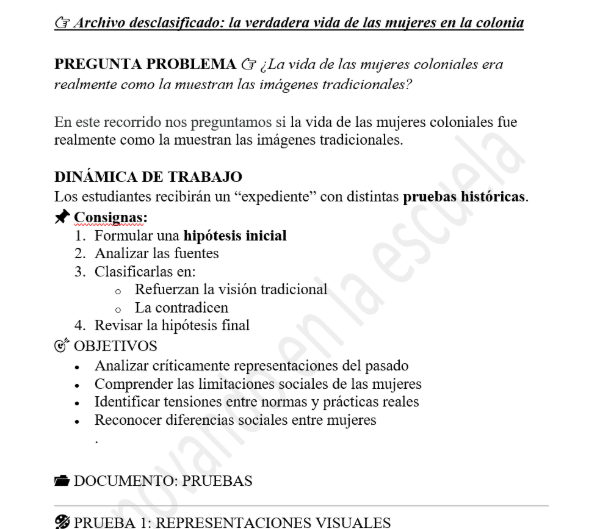 Producto - Archivo desclasificado: la verdadera vida de las mujeres en la colonia