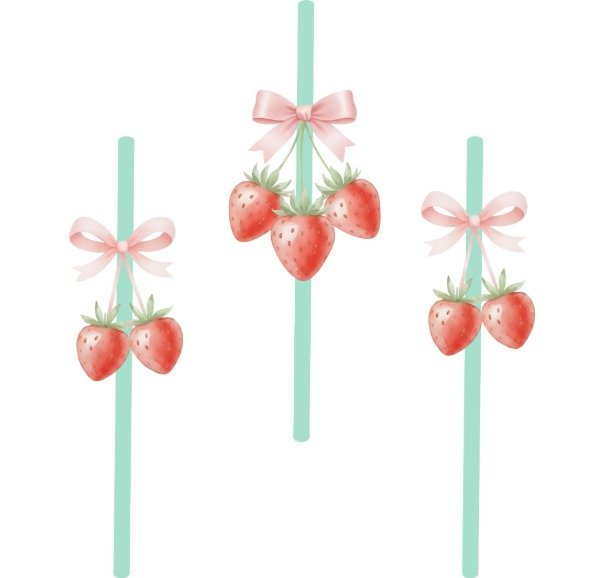 Producto - SORBETES FRUTILLAS FORMA X 10