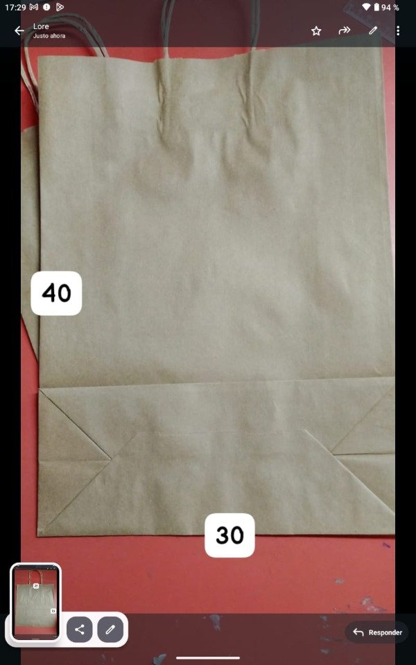 Producto - Bolsa de cartón para regalo x 2 uni 40 x 30