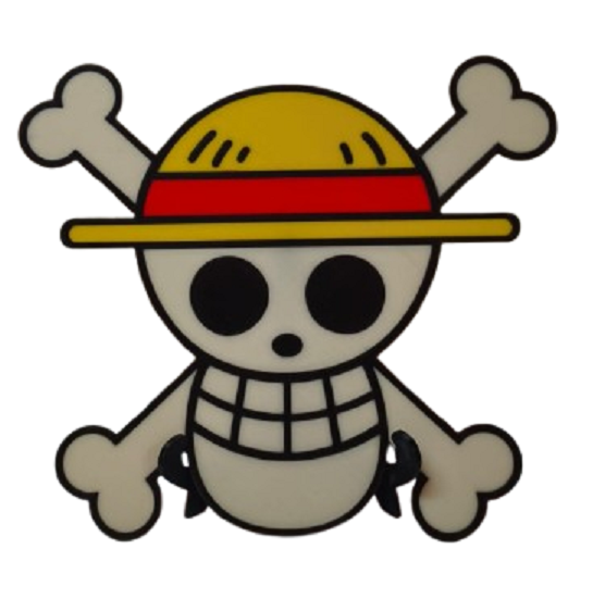 Producto - One Piece Calavera - Sombreros de Paja - con Base - 22cm x 24cm