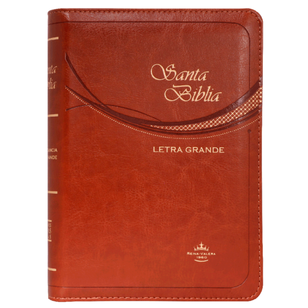 Producto - Biblia Reina Valera 1960 Chica Letra Grande Café Con Cierre