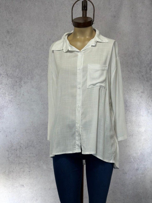 Producto - CAMISA ROW BLANCA LINO ELASTIZADO - 0