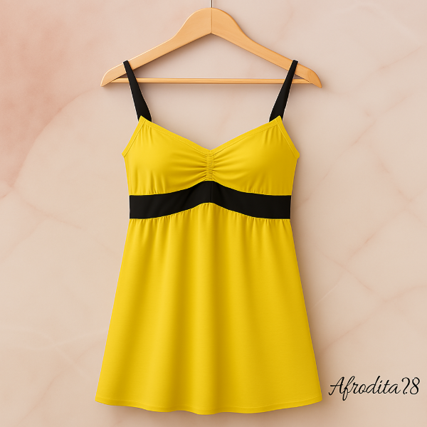 Producto - Camisolín Microtull Amarillo Patito Cod A6-09