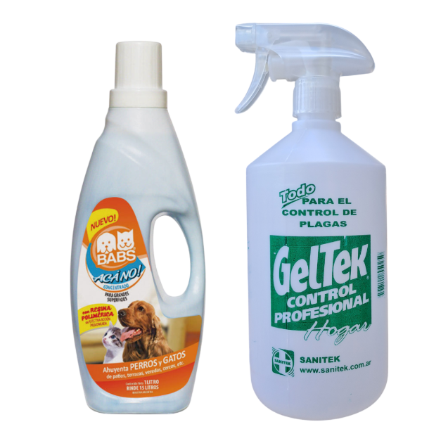 Producto - Repelente para perros y gatos ACÁ NO 1 LITRO + Pulverizador 1250cc