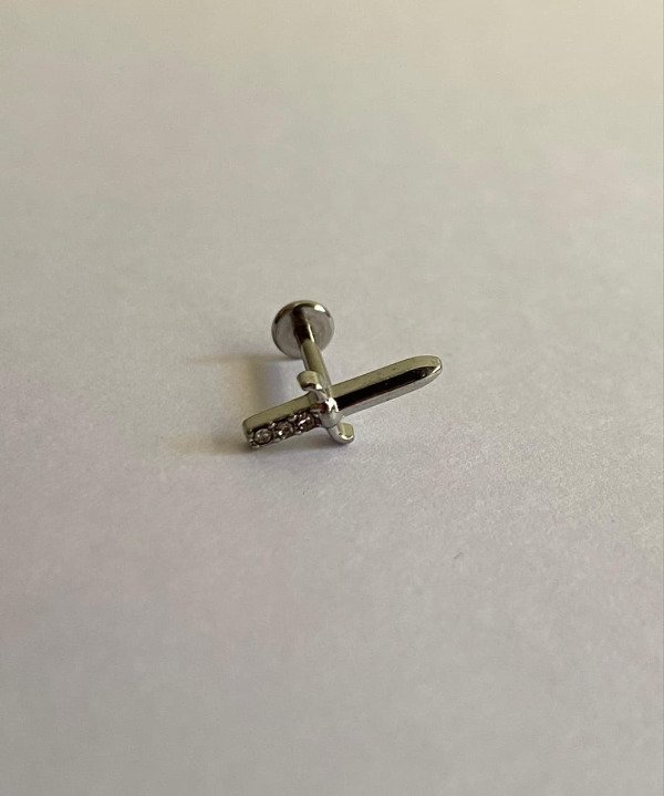 Producto - Labret rosca interna espada multistrass