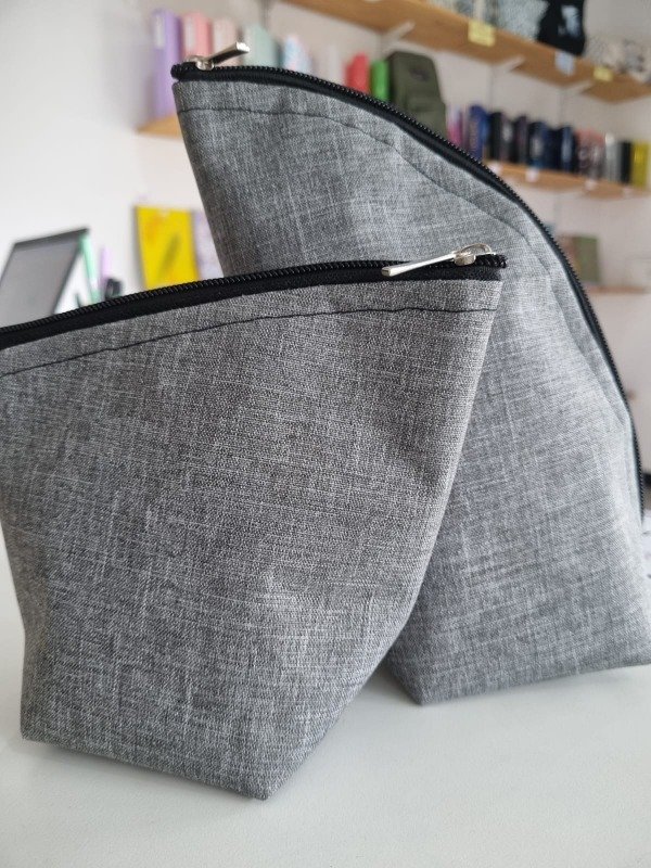Producto - Set de 2 chaulatas - gris texturado