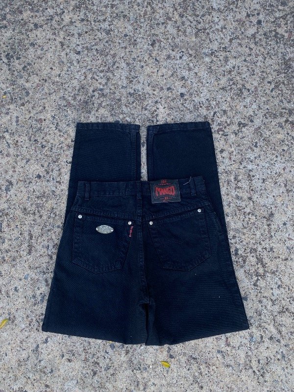 Producto - Mom Jean Mango negro 38/40