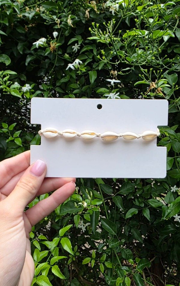 Producto - Tobillera Buzios Blanco