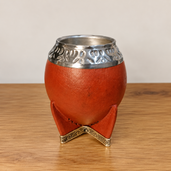 Producto - Mate torpedo con virola de acero cincelada - 0