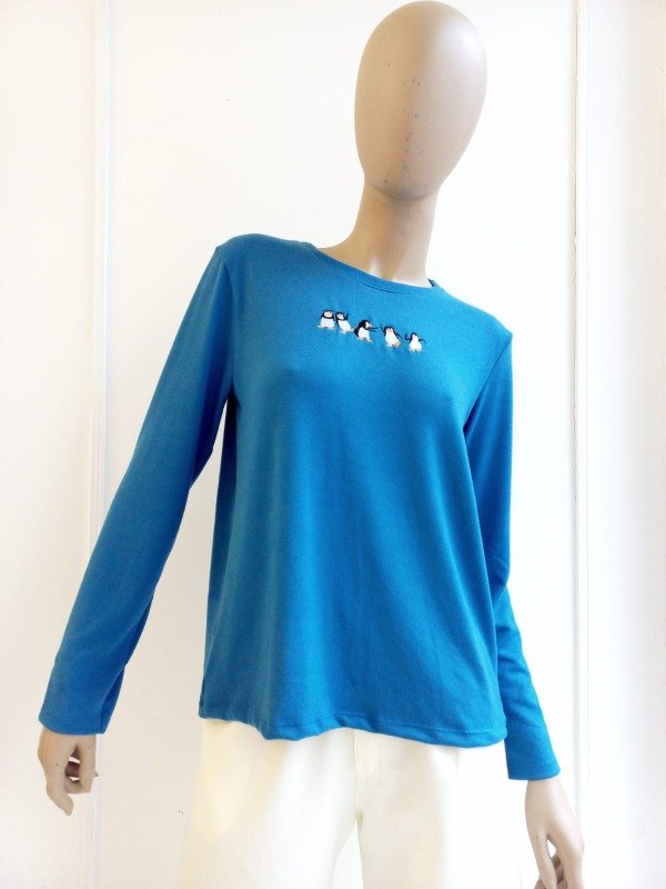 Producto - Sweater Lanita W Bordado "Pinguinos" (Art. 5271)