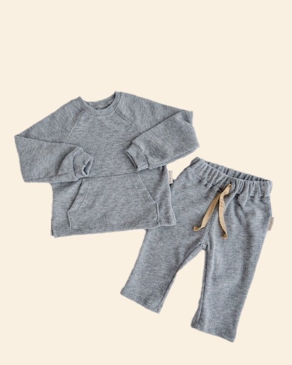 Producto - Conjunto Andes Gris Melange Kids