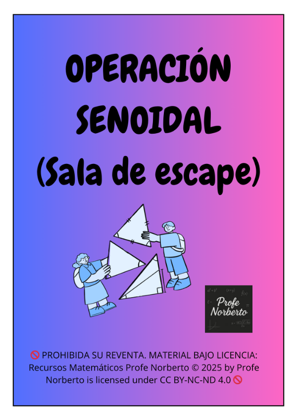 Producto - SALA DE ESCAPE "OPERACIÓN SENOIDAL"