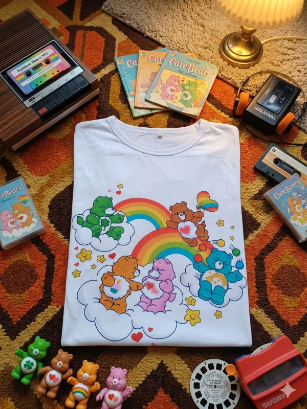 Producto - Remera Mujer Ositos Cariñosos Arcoiris