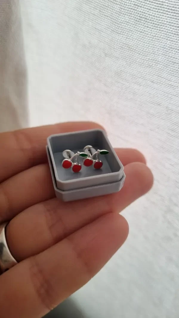 Producto - Abridores cerecitas plata 925