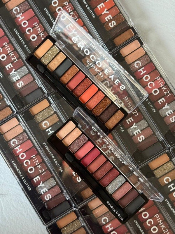 Producto - PALETA DE SOMBRAS CHOCO EYES 12 COLORES - PINK 21