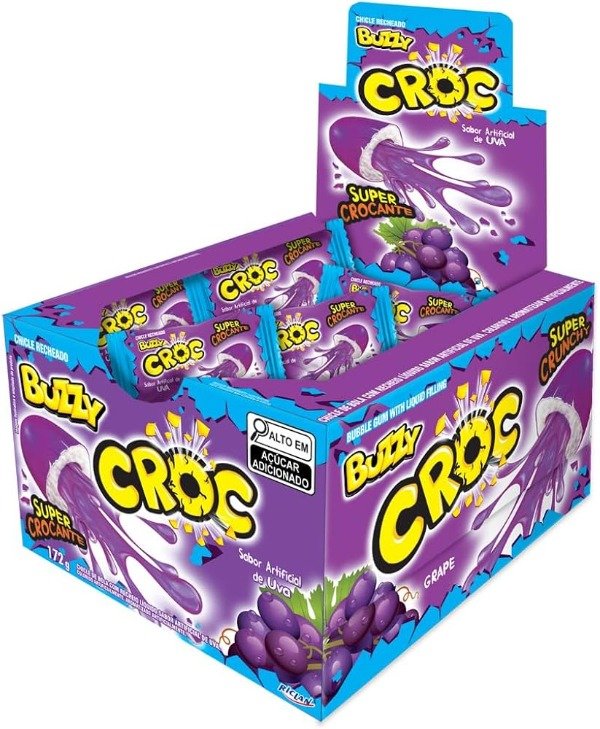 Producto - CHICLE BUZZY CROC UVA X40UN