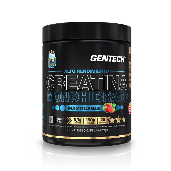 Producto - CREATINA MONOHIDRATO MASTICABLE GENTECH - 150 capsulas