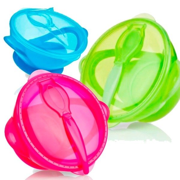 Producto - Plato con cuchara Easy Go NUBY. +6m.