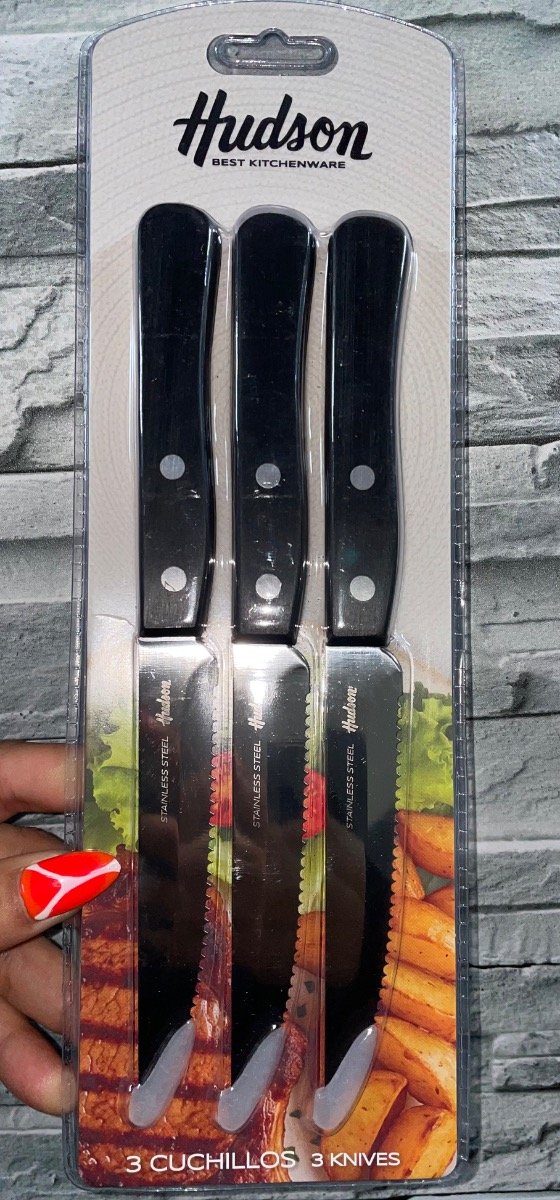 Producto - Cuchillos hudson negros x 3 - 1