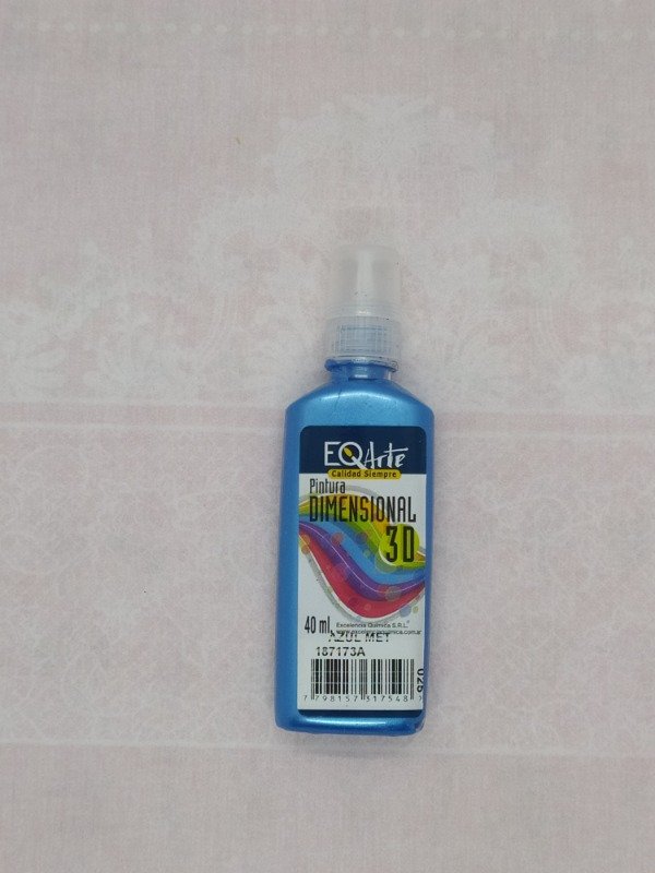 Producto - PINTURA DIMENSIONAL 3D AZUL METALIZADO