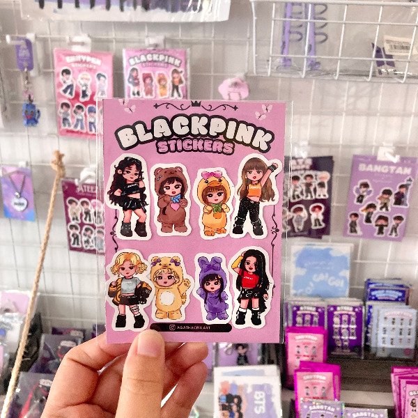 Producto - Planchas de Stickers BLACK PINK