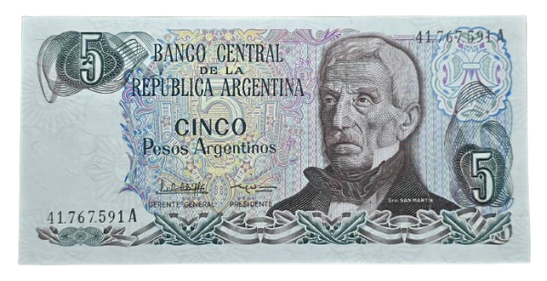 Producto - 5 Pesos Argentinos (López - García Vazquez) Bott.2610 Unc