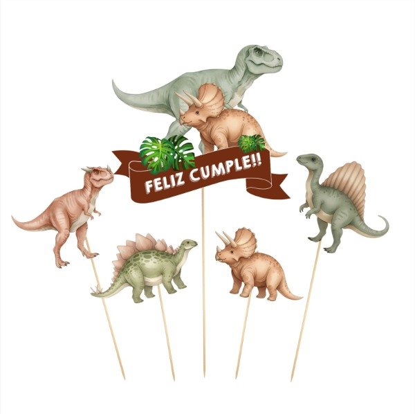 Producto - Cake Topper DINOS Vintage