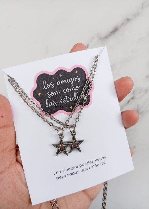 Producto - Collares los amigos son como las estrellas