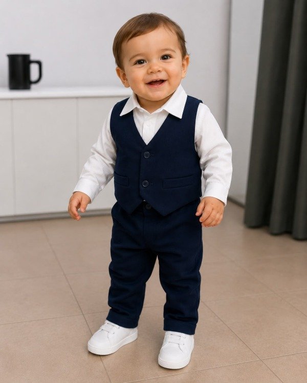 Producto - Conjunto Bautismo/Fiesta Azul - COD 1702