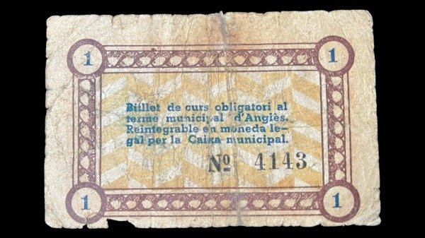 Producto - Guerra Civil Española. D-Angles (1937) 1 Peseta - 1
