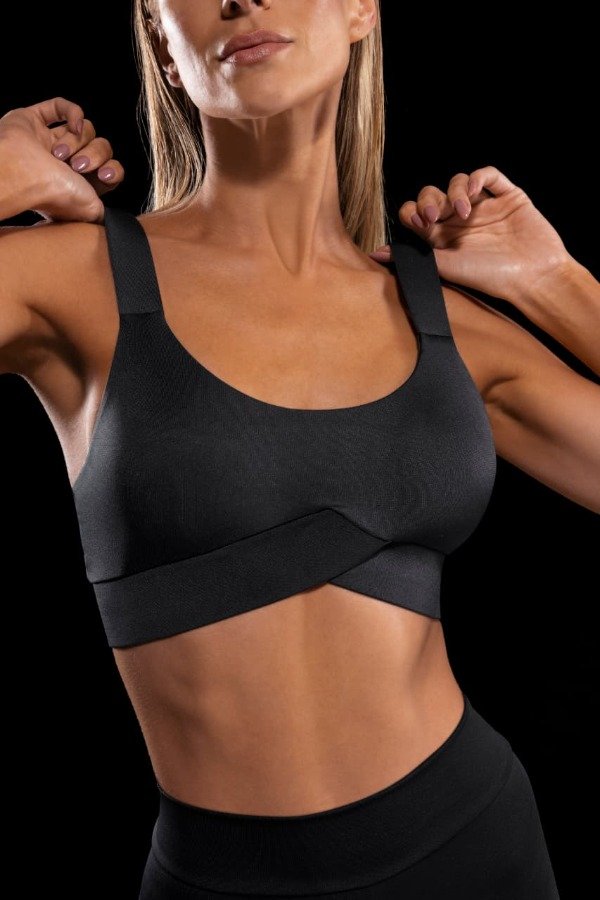 Producto - Art. B15 BRIGITTE  Top Deportivo de Microfibra Reforzado NEGRO