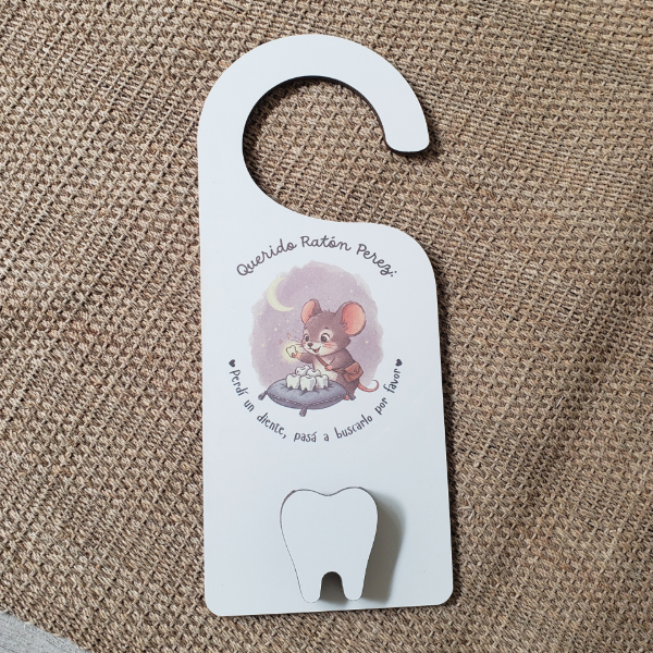 Producto - Colgante de puerta - Ratón Perez