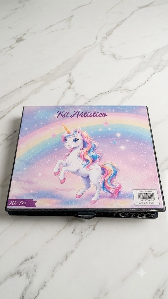Producto - JG160145 KIT ARTISTICO EN VALIJA UNICORNIO 107 PIEZAS