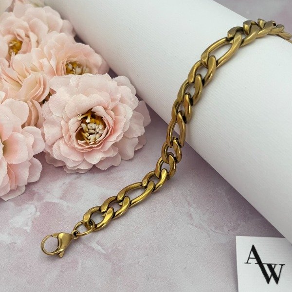 Producto - Pulsera Acero Dorado Art. 205